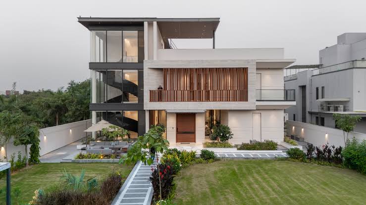 Minimal modern home architecture